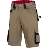 nitras safety Nitras Kurze Arbeitshose Motion Tex Pro FX Khaki-Schwarz Gr. 60