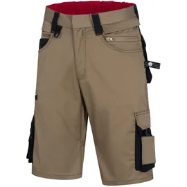 nitras safety Nitras Kurze Arbeitshose Motion Tex Pro FX Khaki-Schwarz Gr. 60