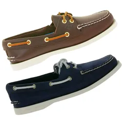 SPERRY Wms Authentic Original 2-Eye Damen Echtleder Boots-Schuhe Segel-Schuhe in verschiedenen Farben - 35