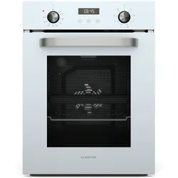 Klarstein SmartSlim Backofen | Slim Design | 9 Funktionen | 49L Kapazität | leichte Reinigung | EEK A Weiß
