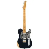 Fender Brad Paisley Road Worn Tele MN Black Sparkle - E-Gitarre