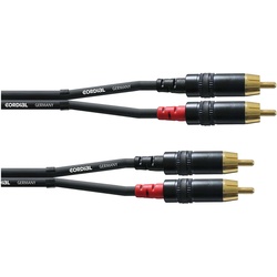 Cordial CFU 6 CC Cinchkabel 6 Meter Paar