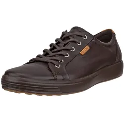 ECCO Sneaker Mens Soft 7 (aus Premium-Leder) mochabraun Herren