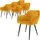 ML-Design Polsterstuhl Samt senfgelb 6er Set
