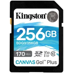 Kingston Canvas Go! Plus R170/W90 SDXC 256GB