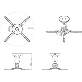 NeoMounts BEAMER-C50 universelle Beamer Deckenhalterung