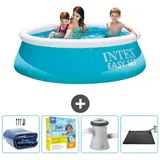 Intex Easy Set Schwimmbecken rund – 183x51 cm – Zubehör CB11 Blau No Size