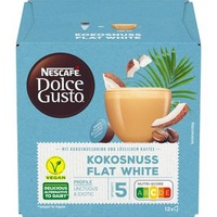 Nescafe Kaffeekapseln Dolce Gusto, Kokosnuss Flat White, 12 Kapseln