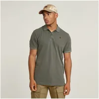 G-Star Dunda Overdyed Slim Kurzarm-poloshirt - Shadow Olive Gd