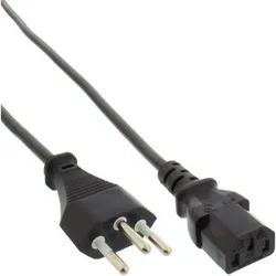 INLINE Netzkabel Netzstecker Schweiz/Kaltgerät St C13, 1.8m