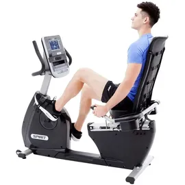 Spirit Fitness Heimtrainer SPIRIT FITNESS "Spirit Fitness XBR55 Recumbent Bike", schwarz, HeimtrainerB:75cm H:144cm L:144cm, Heimtrainer, B:75cm H:144cm L:144cm