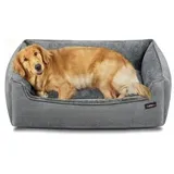 Songmics Hundekorb 100 x 75 x 25 cm grau