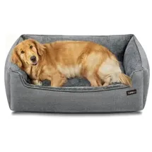 Songmics Hundekorb 100 x 75 x 25 cm grau