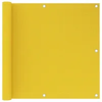 vidaXL Seitenmarkise 90 x 600 cm Gelb Polyethylen