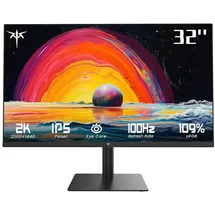 KTC Monitor 32 Zoll, WQHD 2560 x1440p IPS Panel 109% sRGB 100Hz HDMI DP Niedriges Blaulicht Augenschutz, 138 PPI HDR, H32T13
