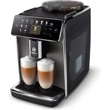 Saeco SM6582/10 Kaffeemaschine Vollautomatisch mit farbigem Display Edelstahl - Schwarz