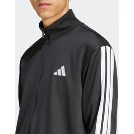 adidas 3-Streifen French Terry Trainingsanzug Schwarz XXL
