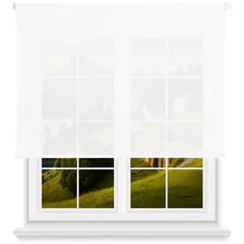 Wellhome Rollo lichtdurchlässig 140 x 175 cm weiß