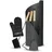 holz4home Kaminbesteck 5-tlg. Grauschwarz mit Holzgriff inkl. Ofenhandschuh
