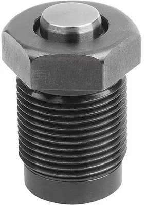 EINSCHRAUBZYLINDER HYDRAULISCH, FORM:A EINFACH WIRKEND, DK=12, HUB=10, GEBOHRTE KANÄLE STAHL