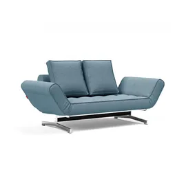 Innovation Living Schlafsofa Webstoff 3-Sitzer Blau
