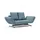 Innovation Living Schlafsofa Webstoff 3-Sitzer Blau