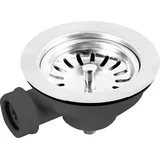 conmetall - celle Cornat Körbchenventil mit Anschluss für Überlauf für Spülbecken