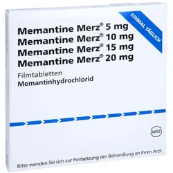 MEMANTINE Merz 5/10/15/20 mg Filmtabletten 4X7 St