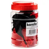 KARELLA Ersatzflights Softdarts 50 St. mit 2BA Gewinde, rot, Schwarz