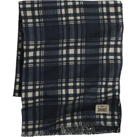 Levi's Schal "LV Schal LIGHTWEIGHT", Damen, blau (marlena scarf navy b), Strick, Baumwolle, gestreift, Modetücher Schal, im Ringeldessin