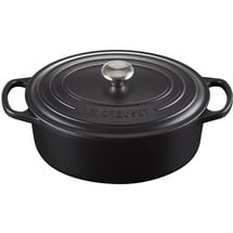 Le Creuset Signature Bräter 27 cm oval schwarz