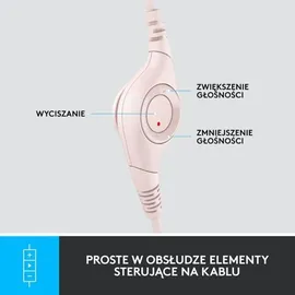 Logitech H390 USB-A Rosa