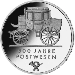 5-Mark-DDR-Gedenkmünze "500 Jahre Postwesen"