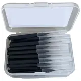30 Stück Interdentalbürsten, Zahnreinigungsbürsten(0.7mm black)