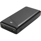 deltaco Powerbank mit Schnelles Laden - Schwarz