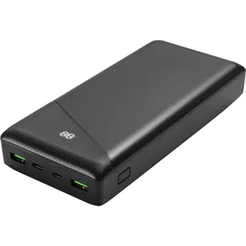 deltaco Powerbank mit Schnelles Laden - Schwarz