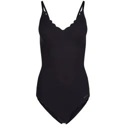 SKINY Damen Body - Unterwäsche, Spaghettiträger, Spitze, V-Ausschnitt, einfarbig Schwarz 44