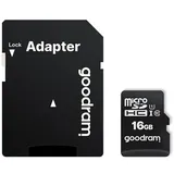 GoodRam microSDHC 16GB Class 10 UHS-I + SD-Adapter