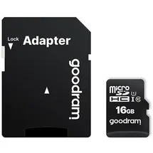 GoodRam microSDHC 16GB Class 10 UHS-I + SD-Adapter