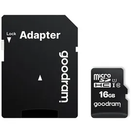 GoodRam microSDHC 16GB Class 10 UHS-I + SD-Adapter