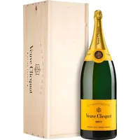 Salmanazar - Champagner Veuve Clicquot Brut Carte Jaune - Holzkiste