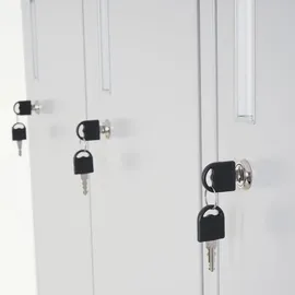 Mendler Boston T829 Schließfachschrank 12 Fächer 0 x 0 x 0 grau