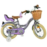 Kinderfahrrad Blossom für Mädchen 14 Zoll Kinderrad in Lila