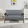 [en.casa] - 2-Sitzer Polstersofa Kinda 121x69x75 cm Grau