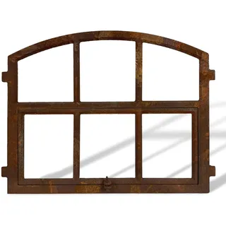 aubaho Stallfenster Eisenfenster zum Öffnen Scheunenfenster Rost 68x56cm Antik-Stil