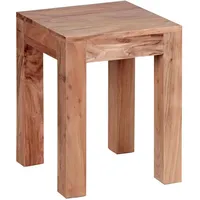 KADIMA DESIGN Beistelltisch Akazie 35 x 35 cm Wohnzimmer-Tisch
