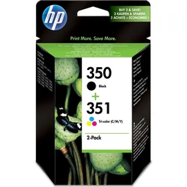 HP 350 schwarz + 351 CMY