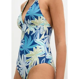 Marc O'Polo Bikini-Hose Bohemian Leaf AOP Blau/Khaki S