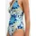 Marc O'Polo Bikini-Hose Bohemian Leaf AOP Blau/Khaki S