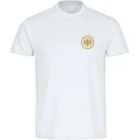 multifanshop Herren T-Shirt - Germany - Adler Retro Gold - Druck gold metallic - Männer